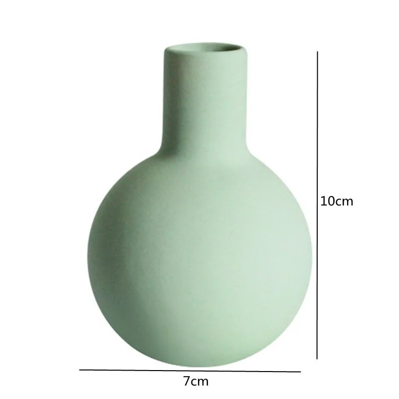 vase en céramique artisanale pour fleurs séchées décoratif et créatif