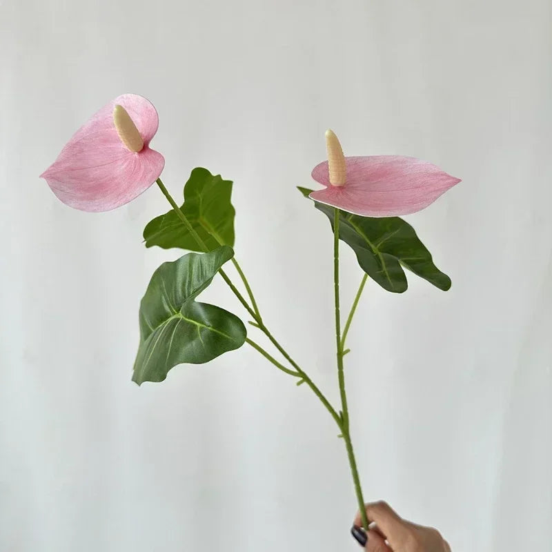 fleurs artificielles anthurium pour décoration de fête et vacances