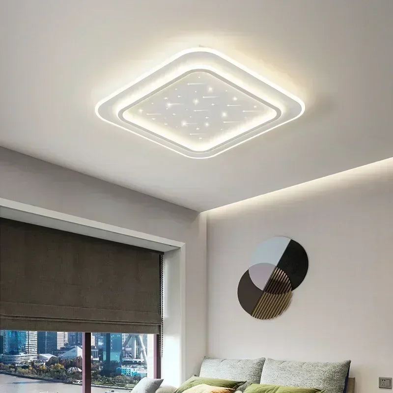 plafonnier moderne à leds pour décoration intérieure élégante