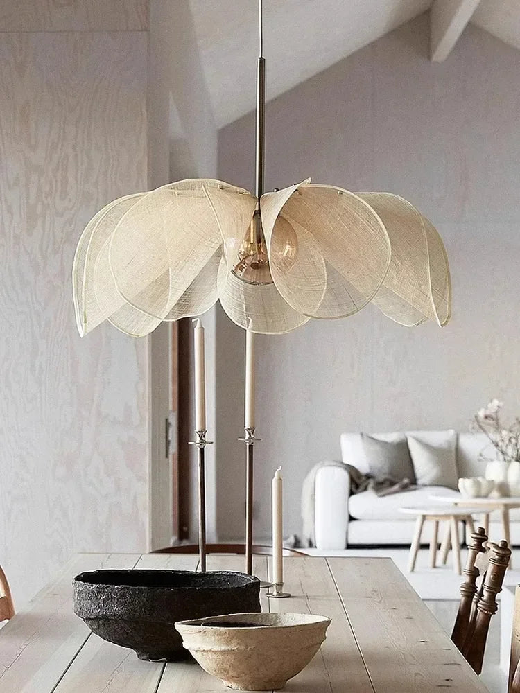 lustre nordique simple style japonais haut de gamme décoration florale