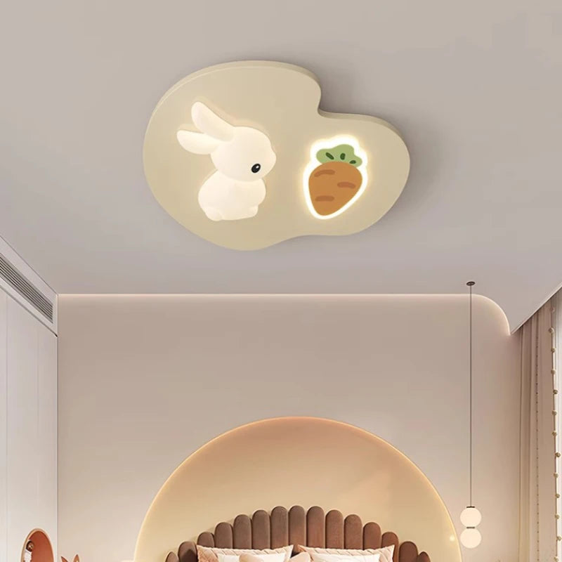 plafonnier lapin mignon pour chambre d'enfant moderne et chaleureuse