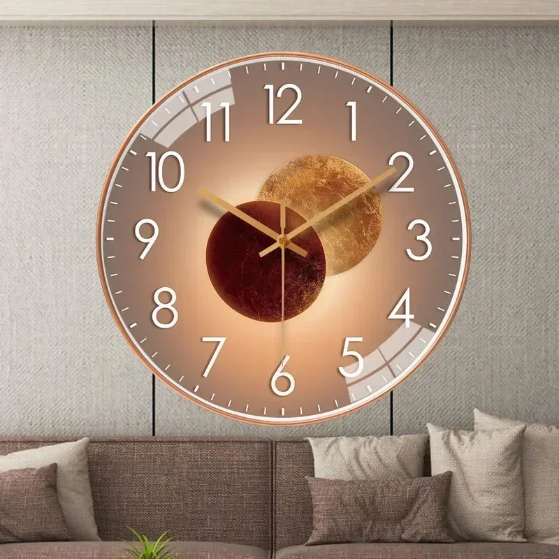 horloge murale silencieuse à piles design moderne pour tous les espaces