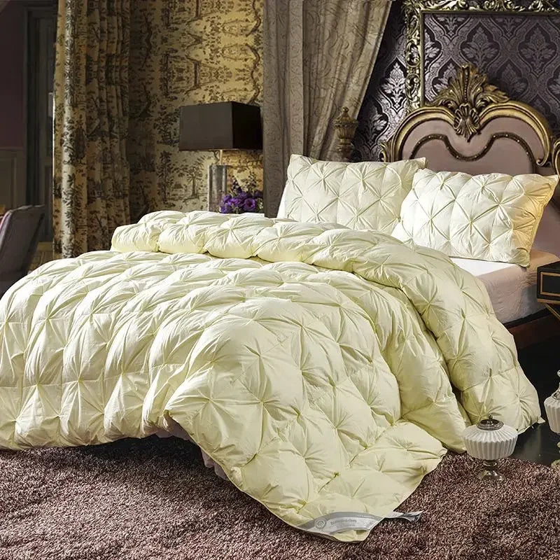 couette en duvet d'oie super chaude de luxe douce