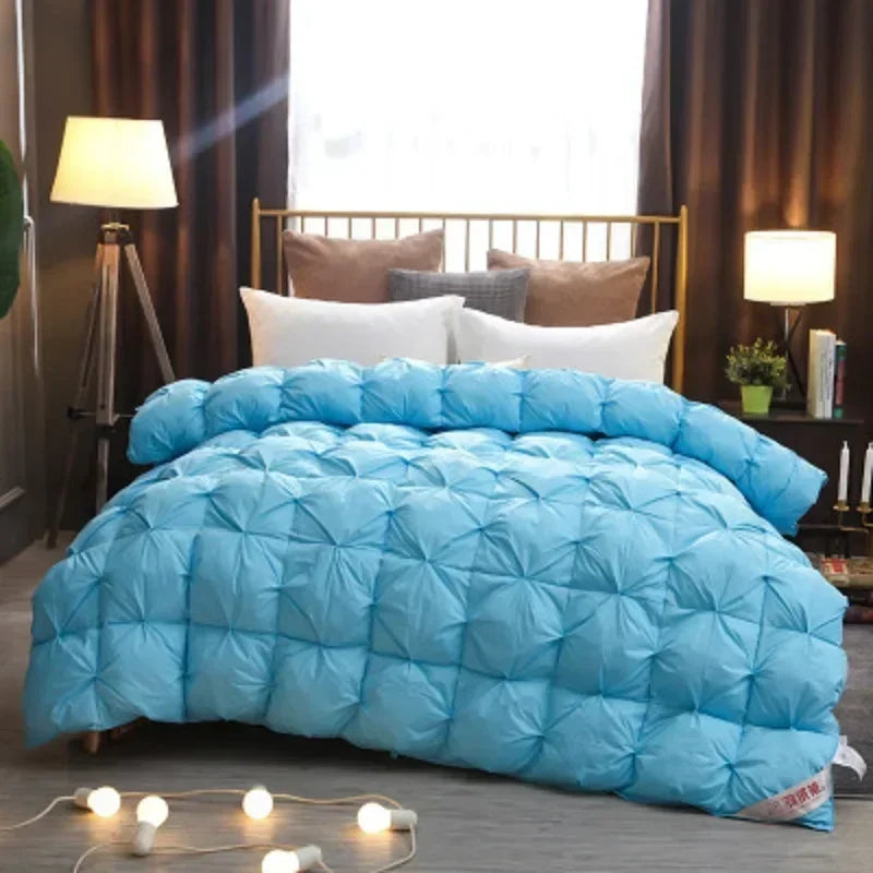 housse de couette matelassée en coton luxe duvet d'oie épaisse hiver