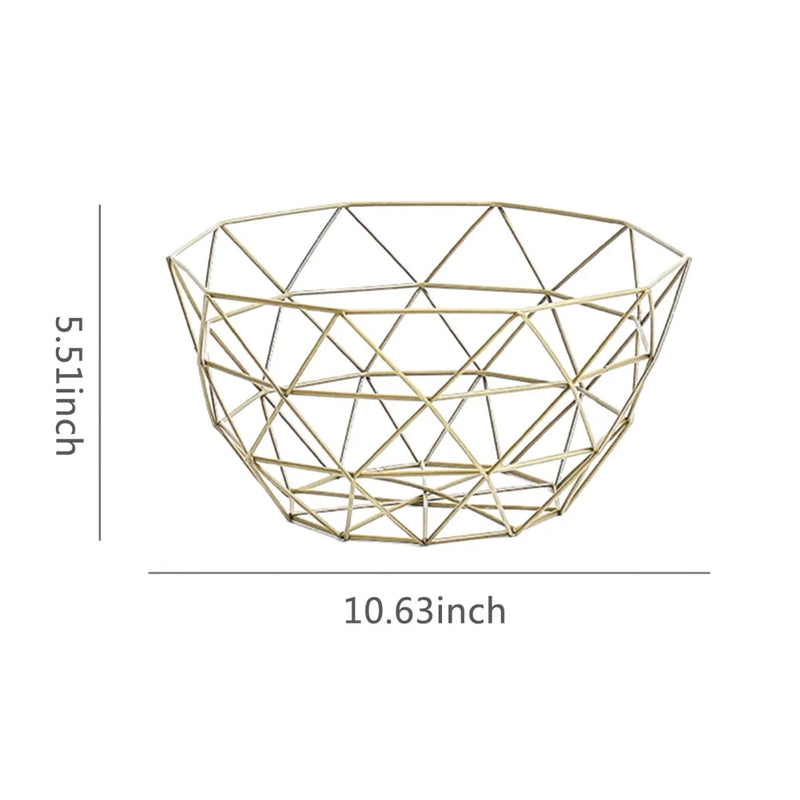 panier à fruits en fer multi-tailles pour rangement divers