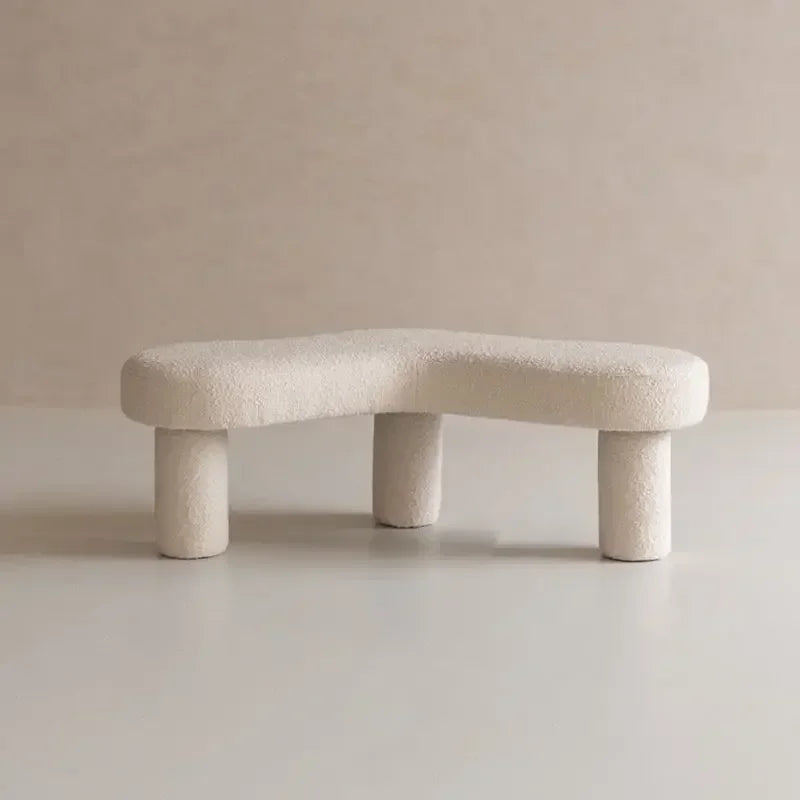 tabouret créatif moderne en tissu design nordique pour boutiques et entrées