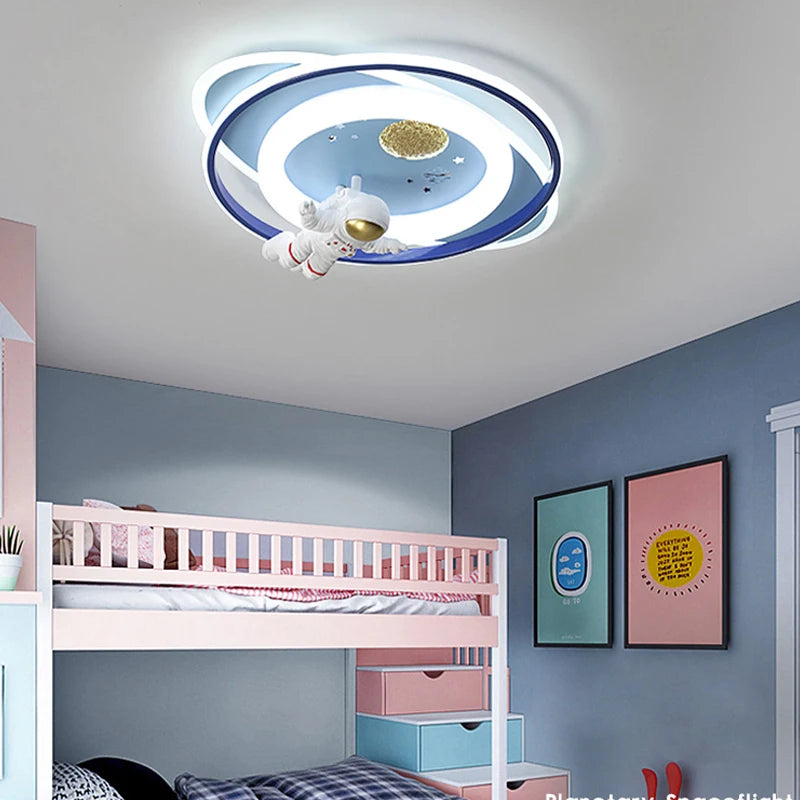 lustre led créatif trois têtes pour enfants