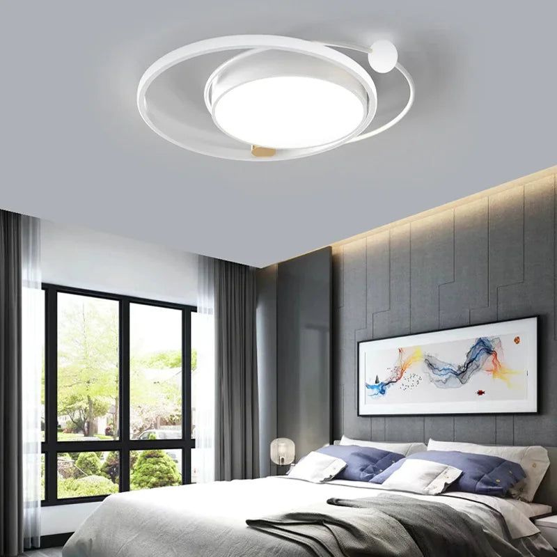 plafonnier led rond design moderne avec télécommande décoratif