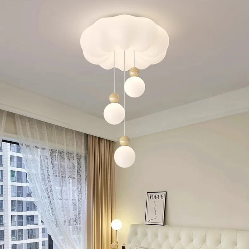 lustre moderne nuage pour chambre enfant romantique et chaleureux