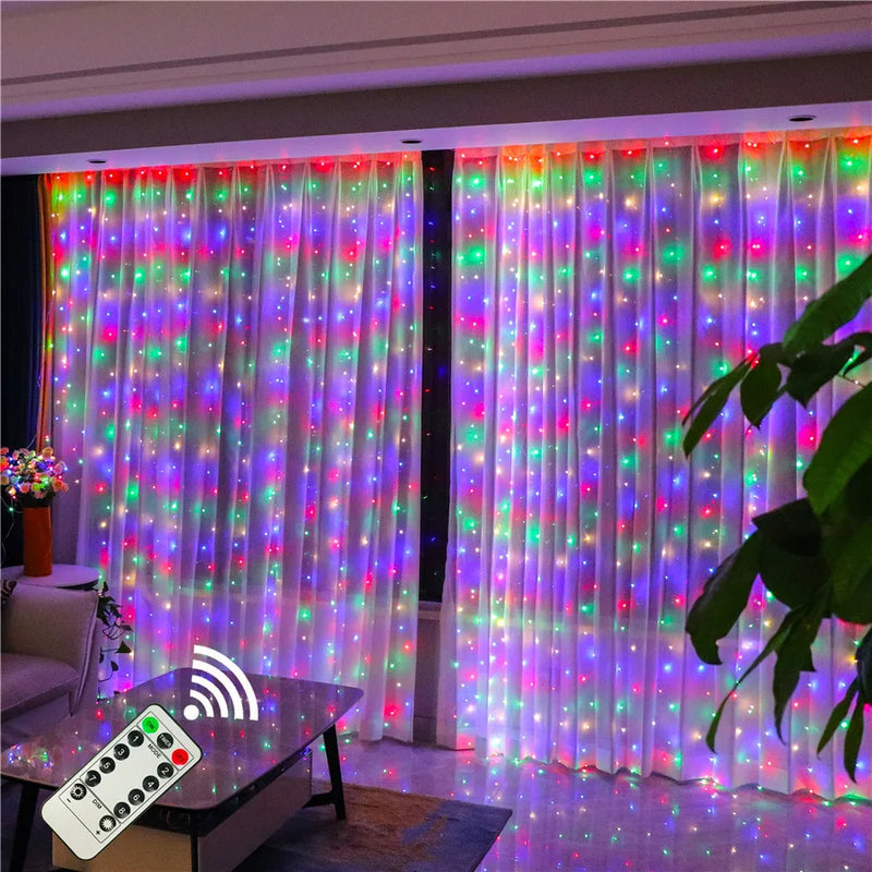 guirlande lumineuse led avec télécommande et 8 modes décoratifs