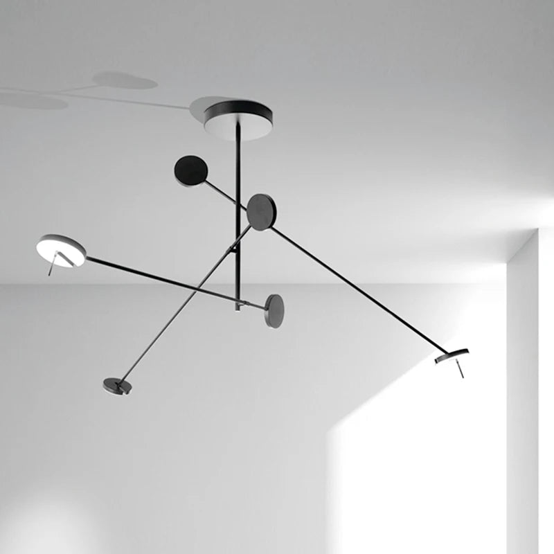 Lustre Led rotatif au design nordique minimaliste