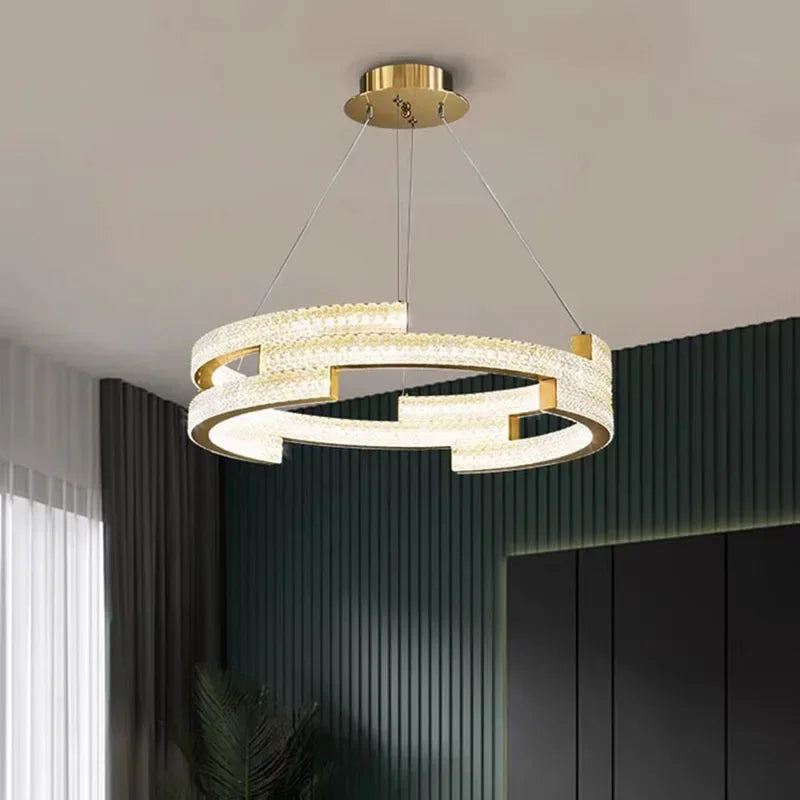 suspension moderne en led pour décoration intérieure élégante