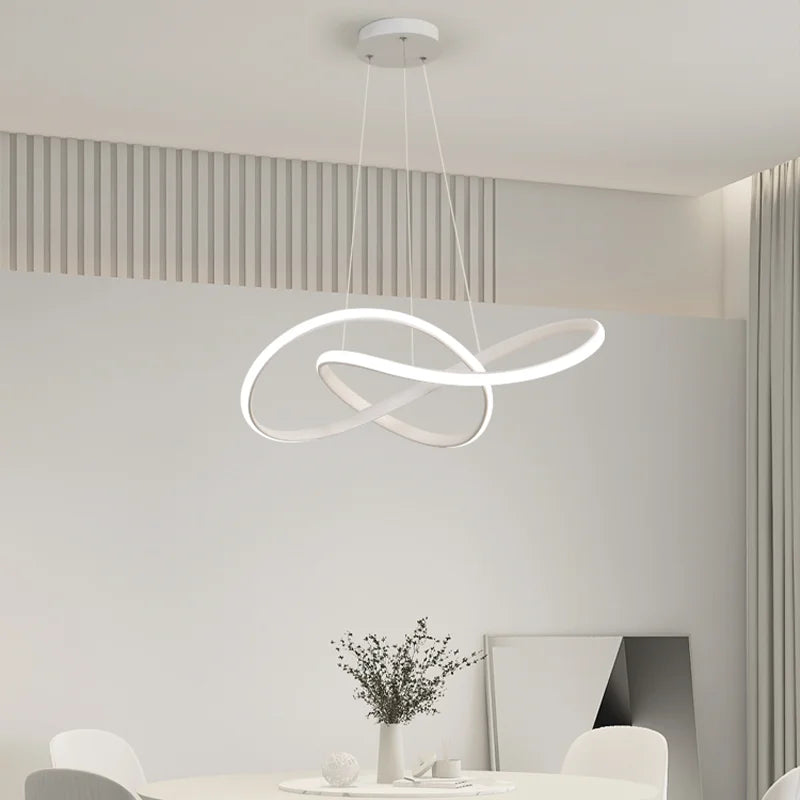 lustre led design créatif simple pour décoration intérieure moderne