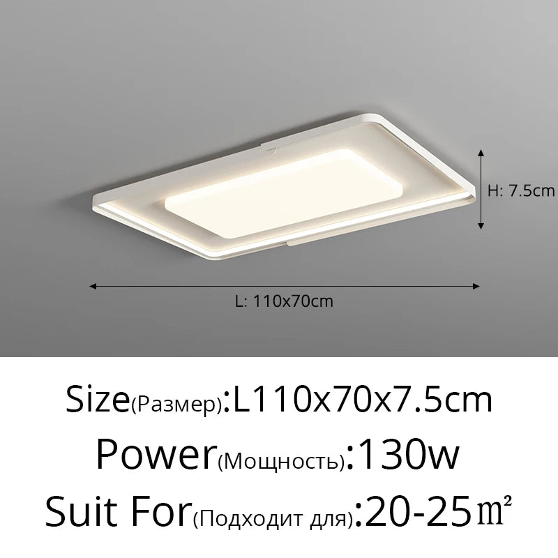 plafonnier led moderne intérieur à intensité variable pour tous les espaces