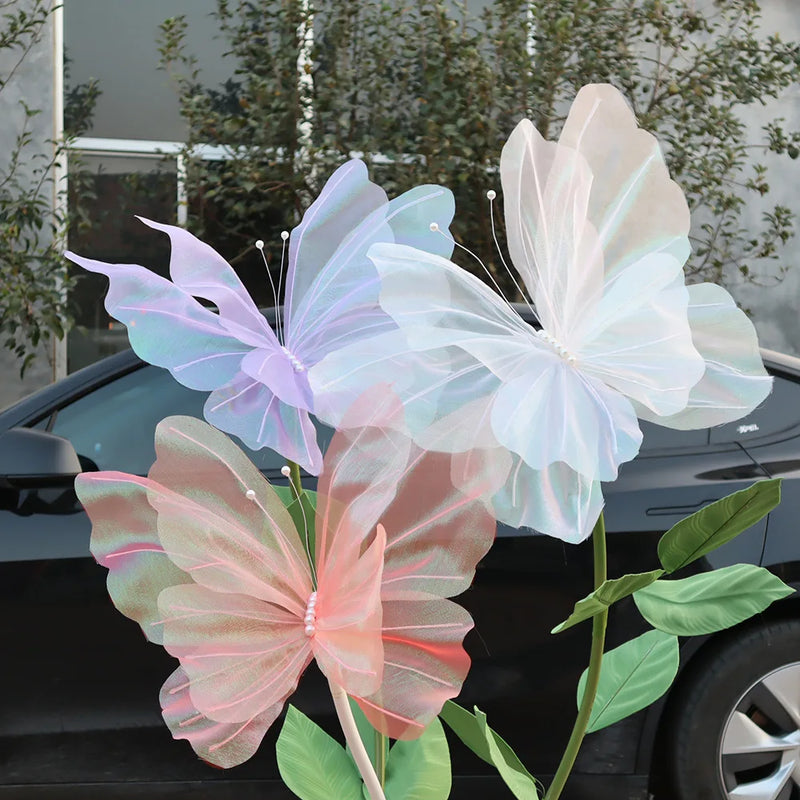 fond de papillon en maille pour mariage et fête