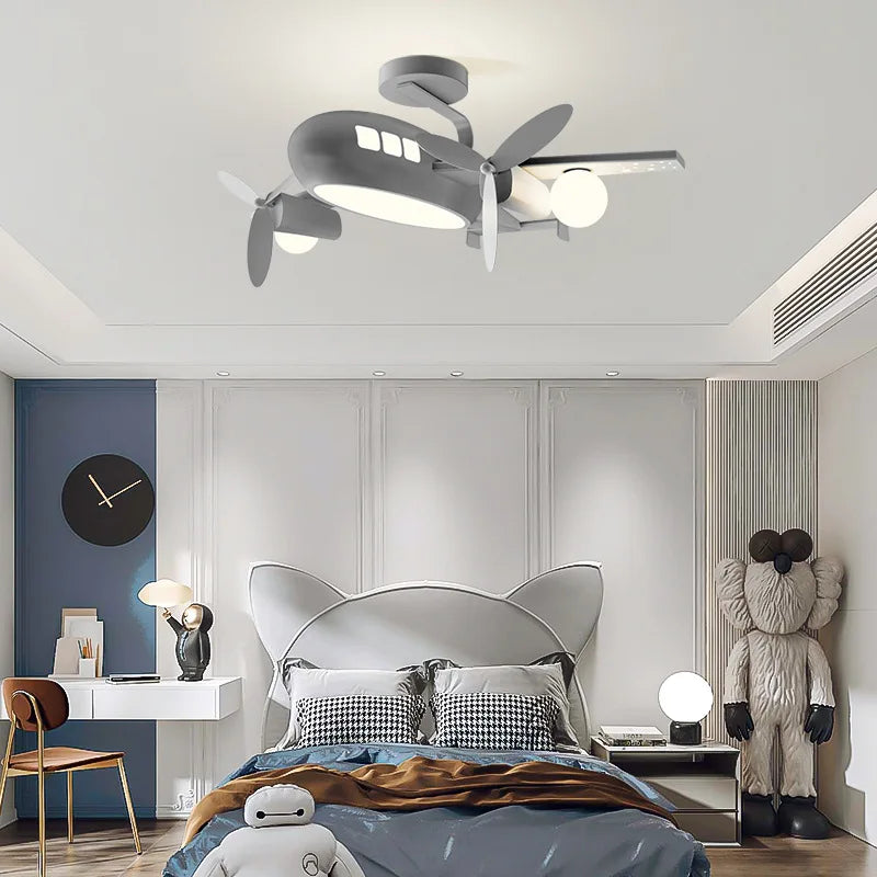 plafonnier avion nordique pour chambre enfant décoration lumineuse