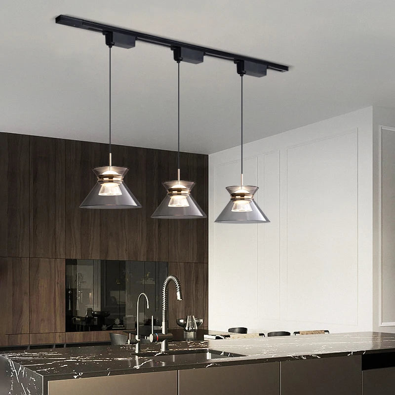 lustre led moderne minimaliste pour bar et restaurant nordique