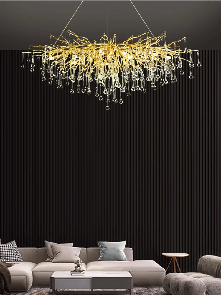 Pendant Lamp Chandelier,Pendant Lighting Fixtures,Pendant Lamp Chandelier,Tree-shaped Crystal Chandelier,Led Lighting Lamp,