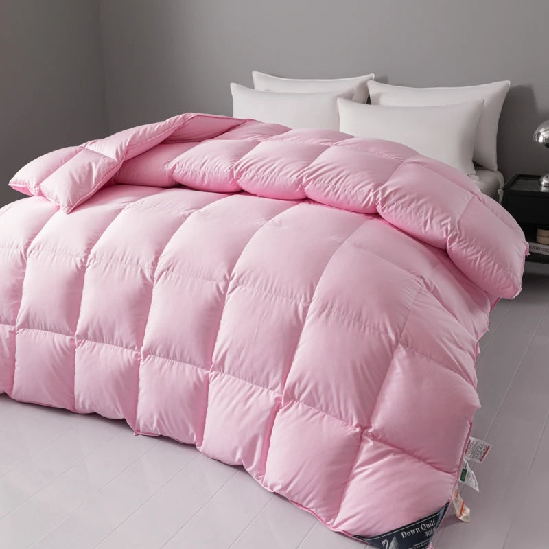 couettes de luxe en duvet d'oie ultra douces pour toutes les saisons