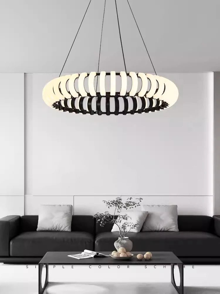 lampe pendante design moderne led ronde nordique pour décor atmosphérique