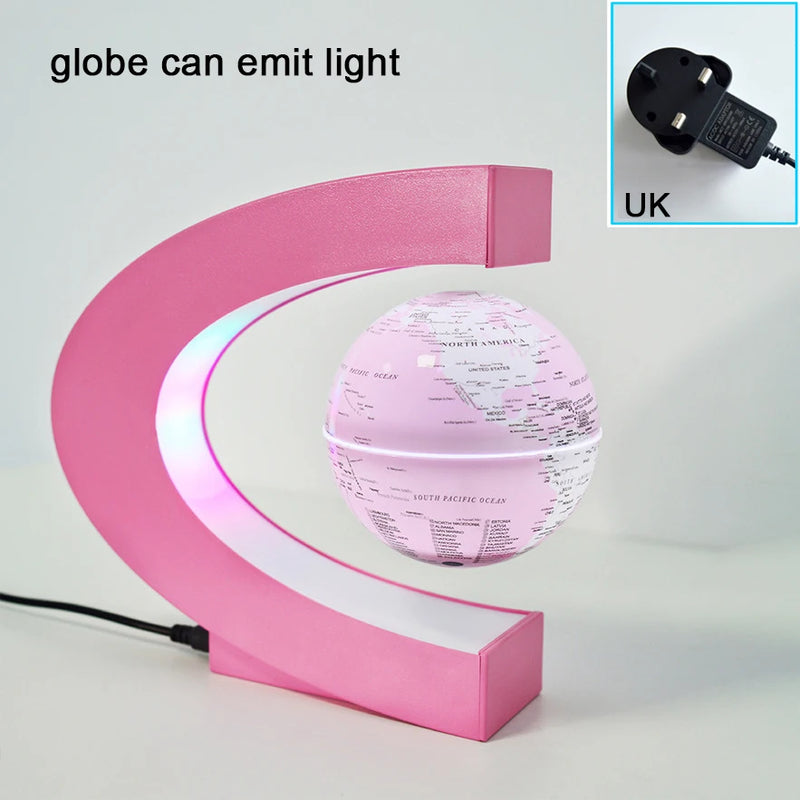 globe de lévitation magnétique 3d avec autorotation lumineuse