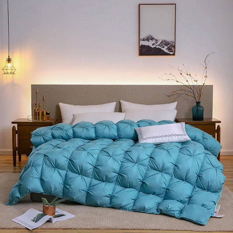 couette en duvet d'oie luxe épaisse pour hiver