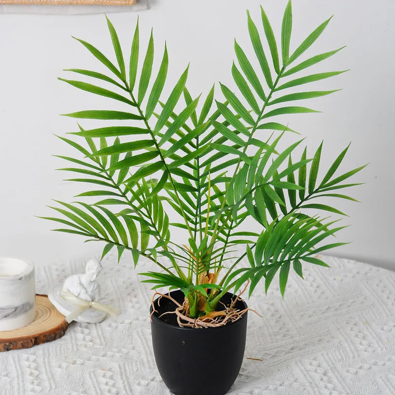 petites plantes en plastique palmier artificiel pour décoration intérieure et extérieure