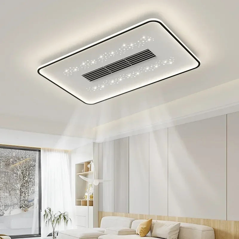 plafonnier moderne avec ventilateur sans pales invisible