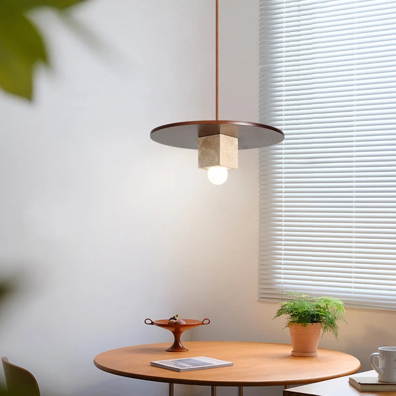 lustre en bois massif pour décoration de bar et restaurant