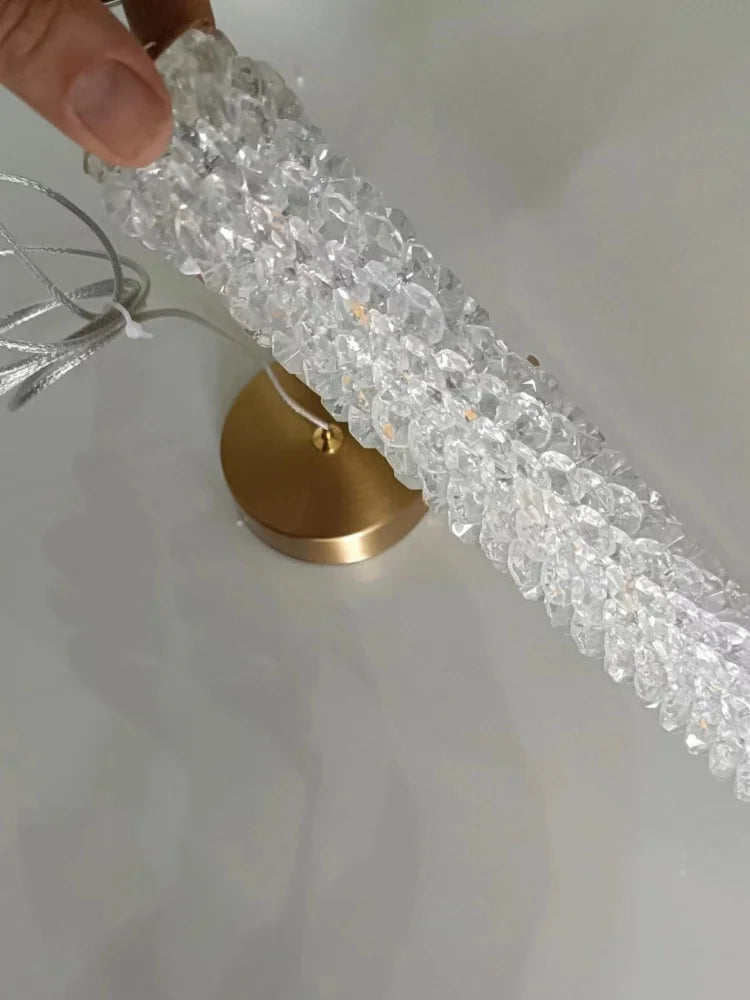 lustre en cristal de luxe pour intérieur moderne et élégant