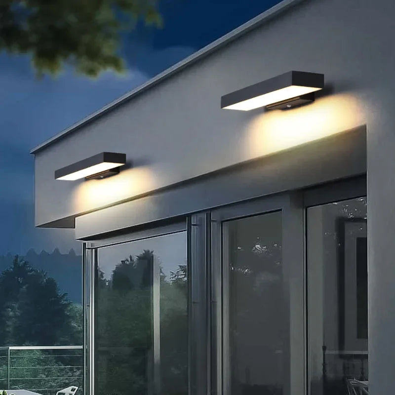 Outdoor Sensing Wall Lamp, Outdoor Waterproof Wall, Villa Courtyard Waterproof, Entrance Door Human Body Sensing Lamp