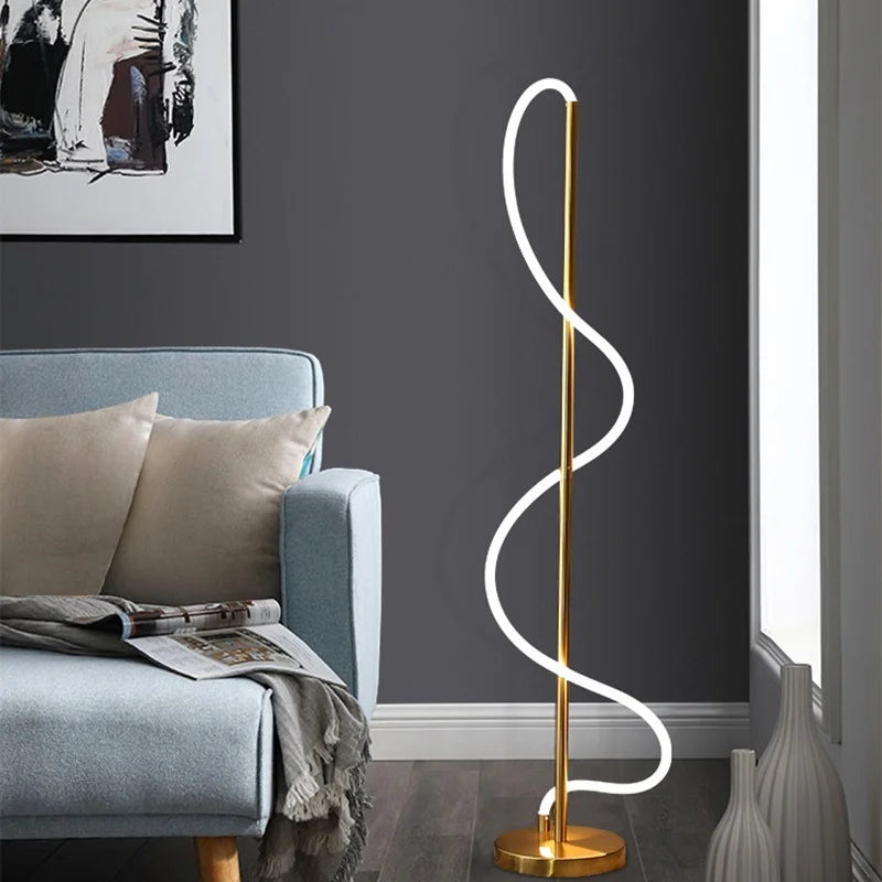 lampadaire led moderne design nordique créatif pour intérieur