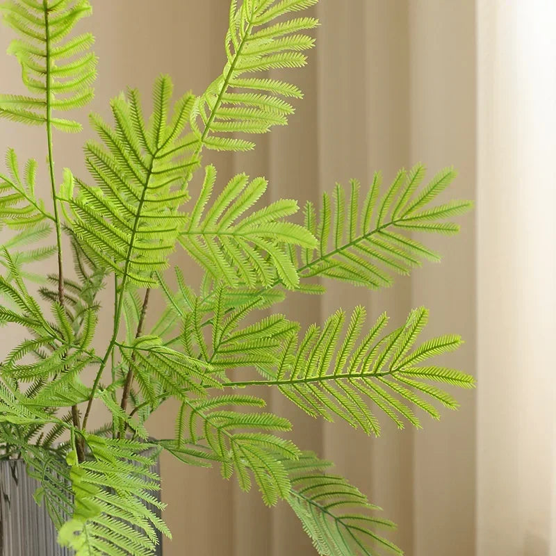 plante artificielle mimosa pour décoration rustique et accessoires photo