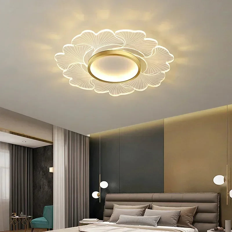 lustre moderne à leds pour décoration intérieure