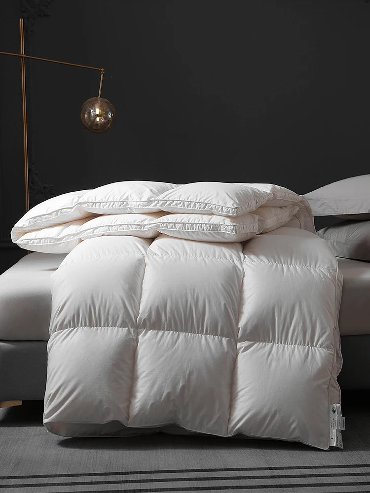 couettes en duvet d'oie véritable douce et chaude de haute qualité