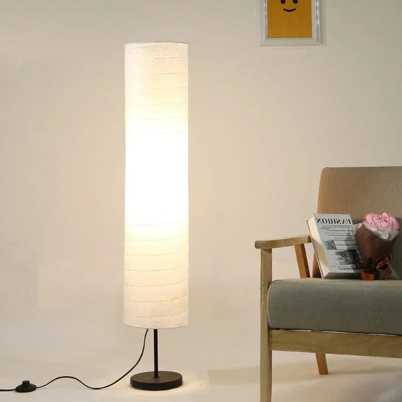 lampadaire nordique holmo design papier luminaire décoration lumière sur pied