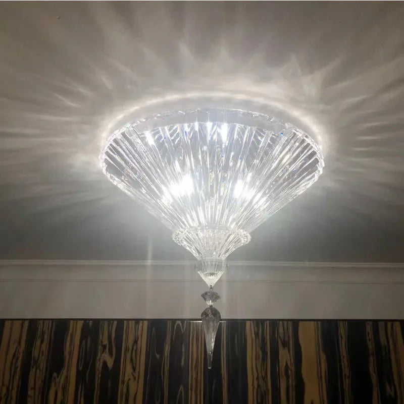 plafonnier en cristal éclairage intérieur décoratif luxe