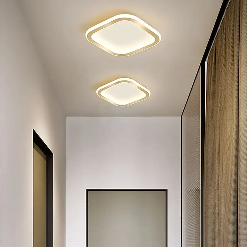 plafonnier moderne doré pour décoration intérieure et luminaires