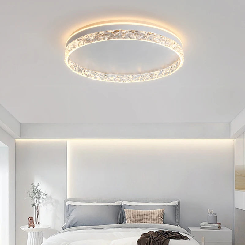 plafonnier moderne luxe diamant design éclairage décoratif intérieur