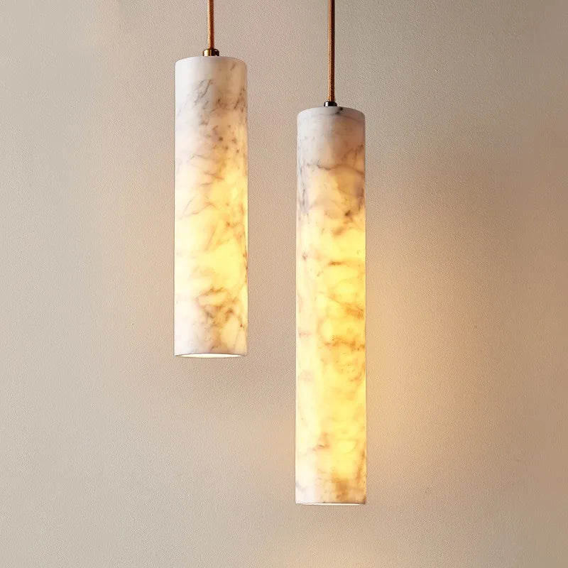 lustre wabi-sabi en marbre naturel pour hôtel design