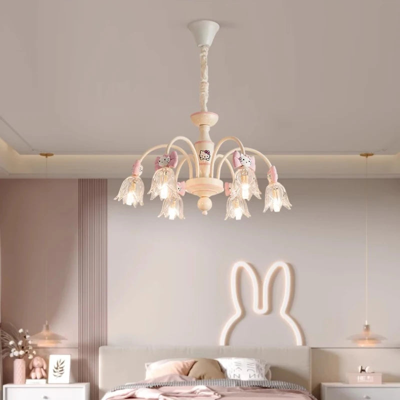 lustre créatif mignon pour chambre de princesse enfant