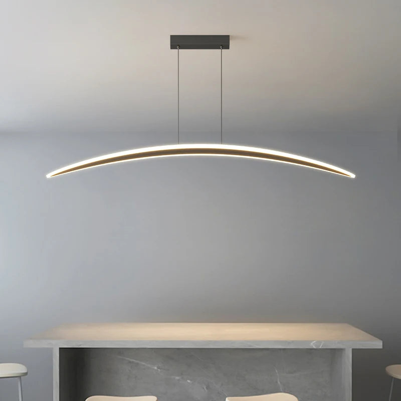 suspension led moderne pour espace contemporain et minimaliste