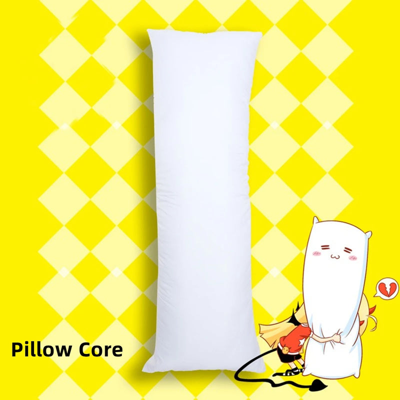 coussin dakimakura long pour anime taie d'oreiller blanche