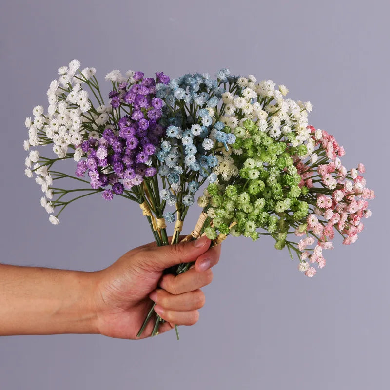 bouquet de gypsophile artificielle pour mariage et décoration intérieure