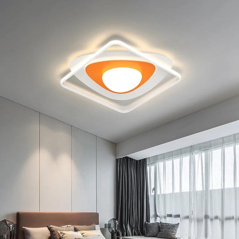 lustre led moderne nordique simple pour éclairage chaud