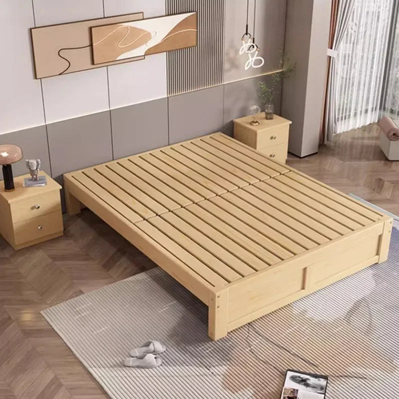 cadres de lit en bois modernes pour chambre minimaliste