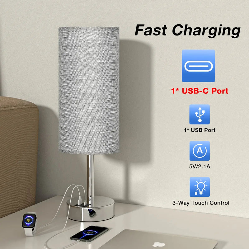 Lampes de Table de chevet tactiles avec Port USB