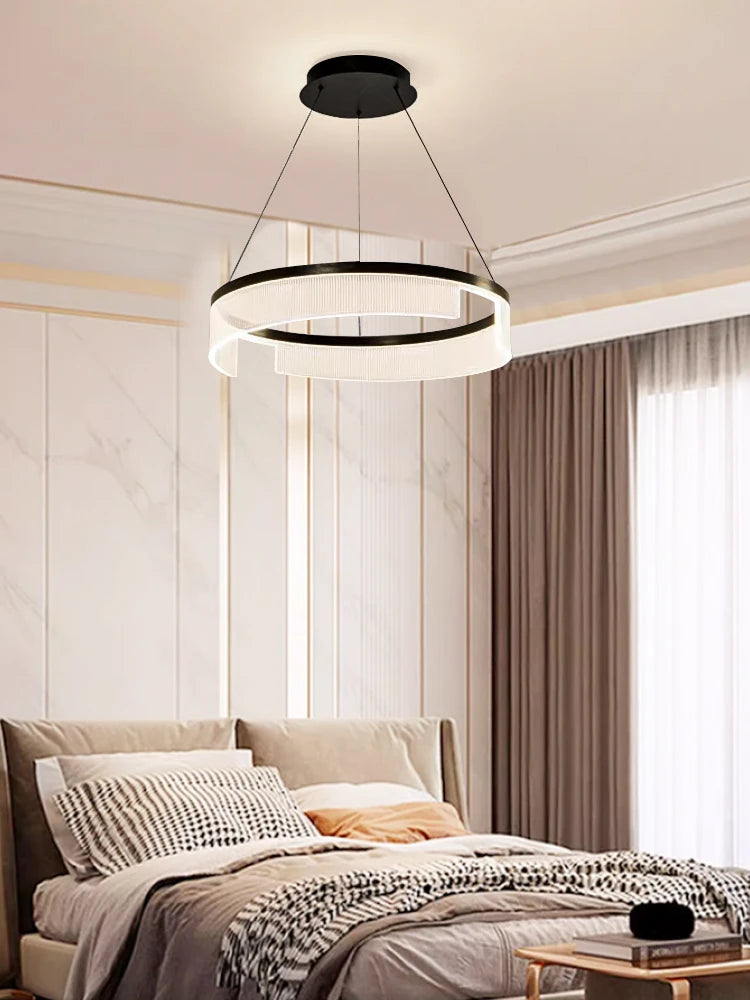 Circular Acrylic Living Room Pendant Light, Pendant Lamp Chandelier, Hanging Light Fittings, Hanging Light Pendant Lamp