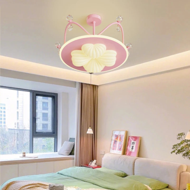 lampe créative en cristal pour chambre de princesse moderne