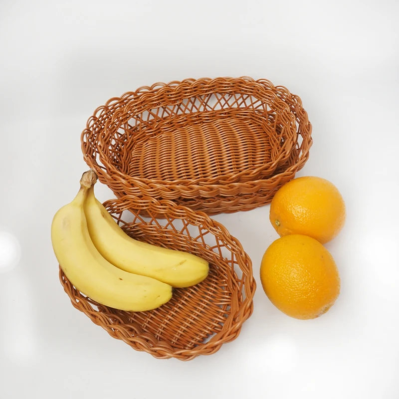 panier de rangement tissé pour collations et fruits